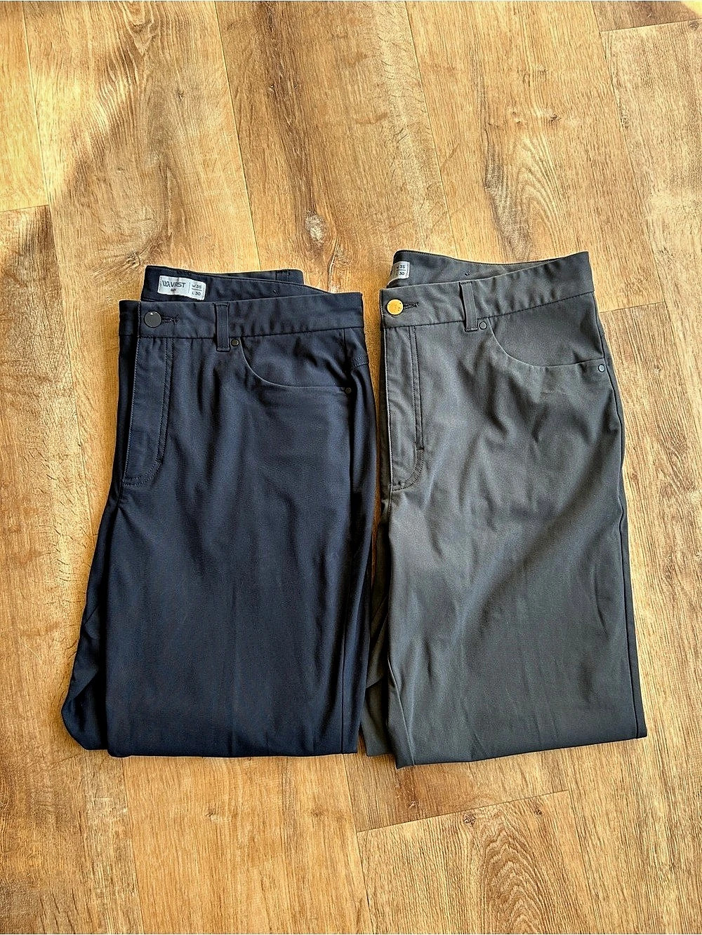 VRST Limitless Slim Fit 5-Pocket Pant Men's Blue & Gray Waist 35 Length 30